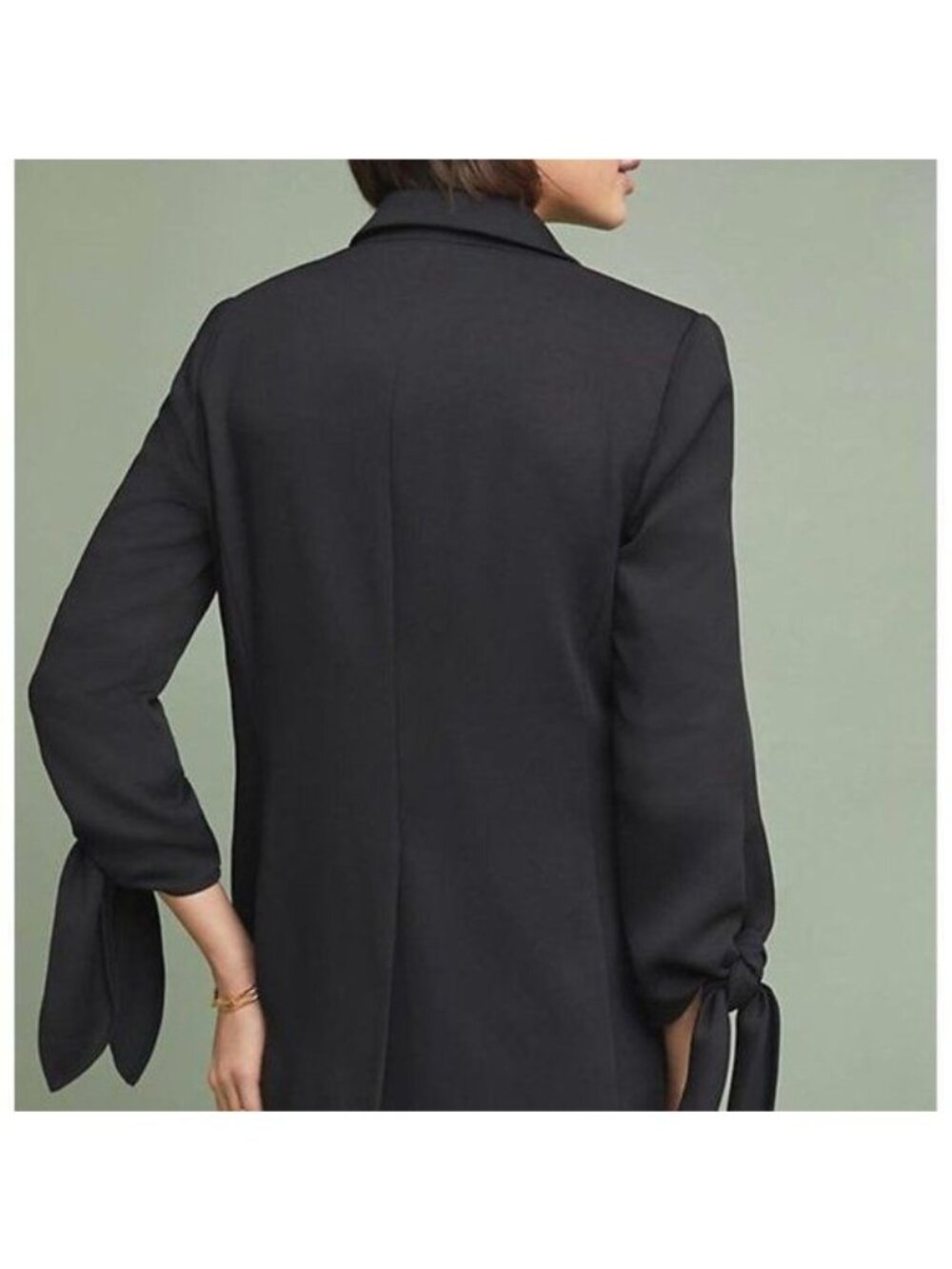 Cartonnier Black Tied-Sleeve Blazer - Picture 3 of 4